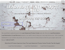 Tablet Screenshot of leadabatementproducts.com